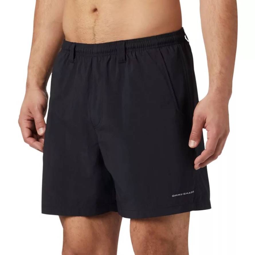 Black Columbia Men's PFG Backcast III Water Shorts