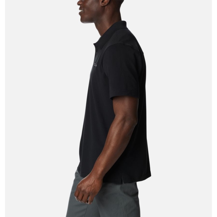 Black Columbia Men's Pines Terrace Polo