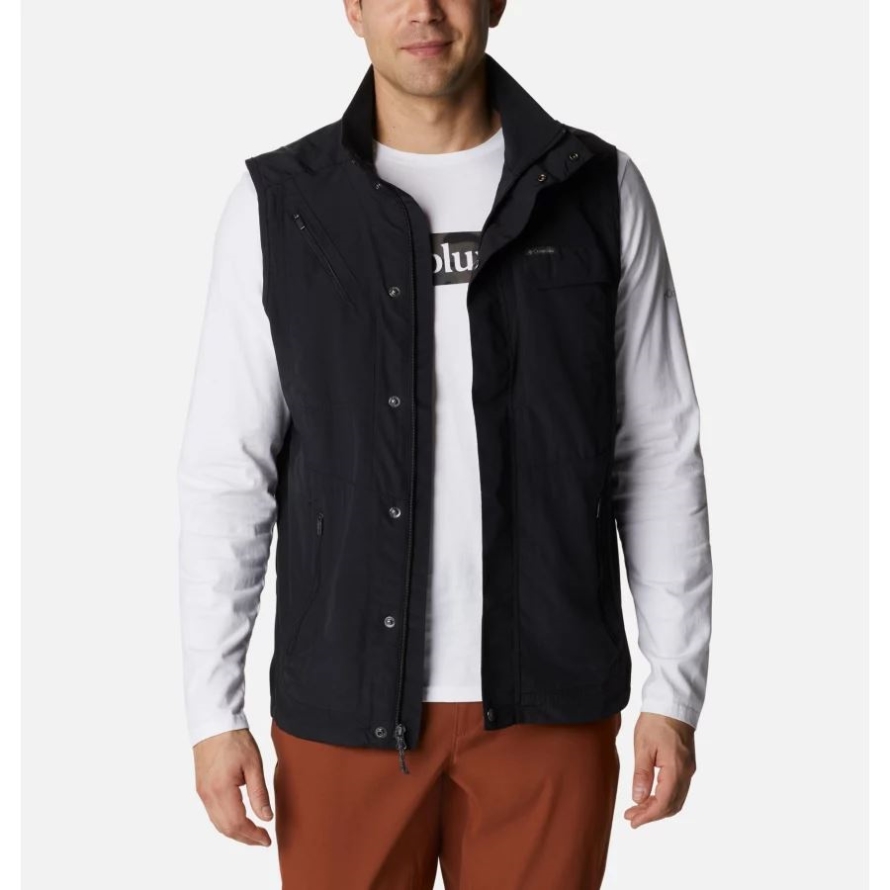 Black Columbia Men's Silver Ridge II Vest