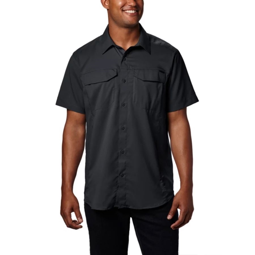 Black Columbia Men's Silver Ridge Lite Short Sleeve Shirt