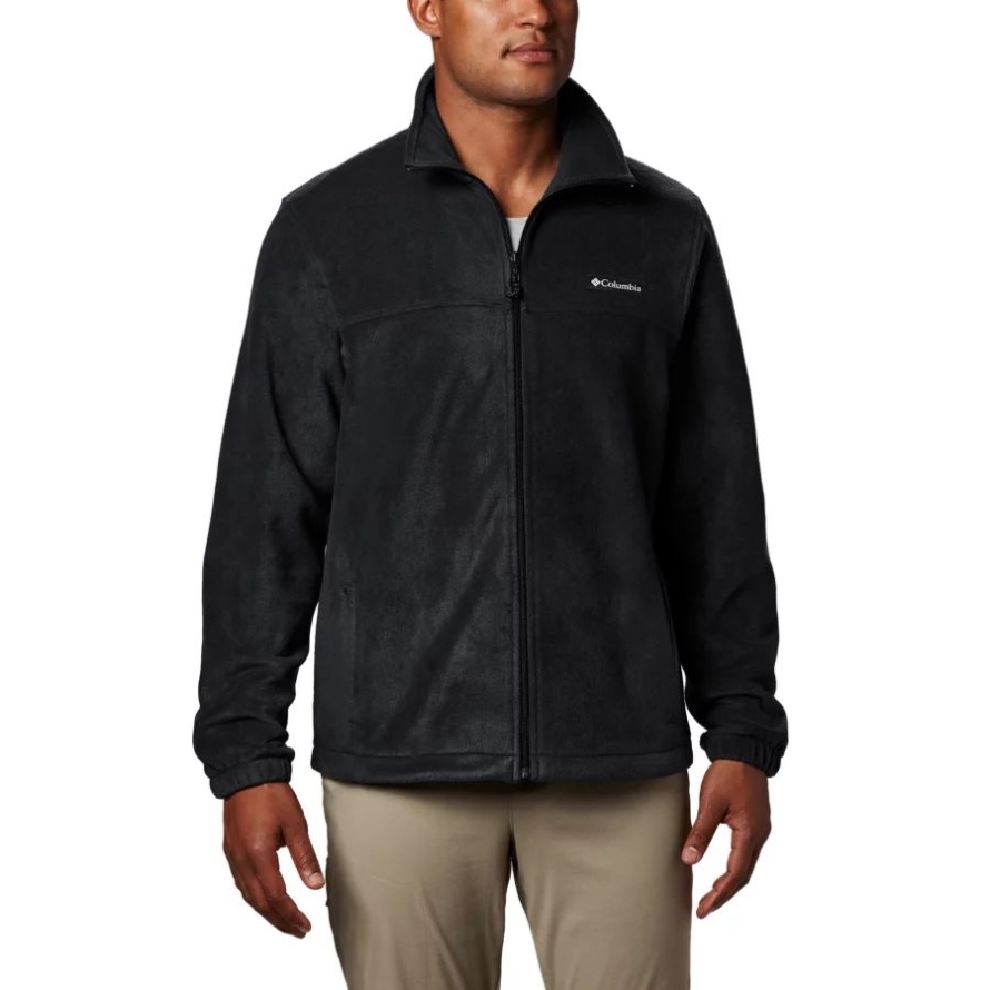 Black Columbia Men's Steens Mountain 2.0 Full Zip Fleece Jacket Tall
