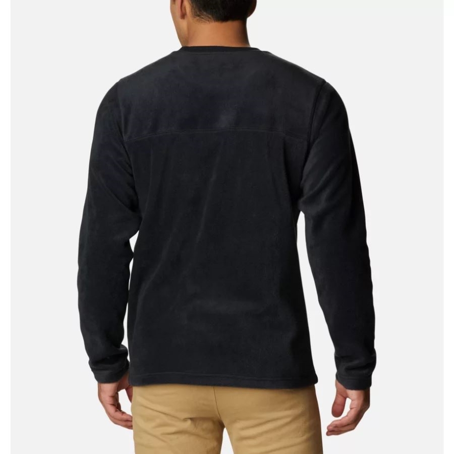 Black Columbia Men's Steens Mountain Crew Fleece Shirt
