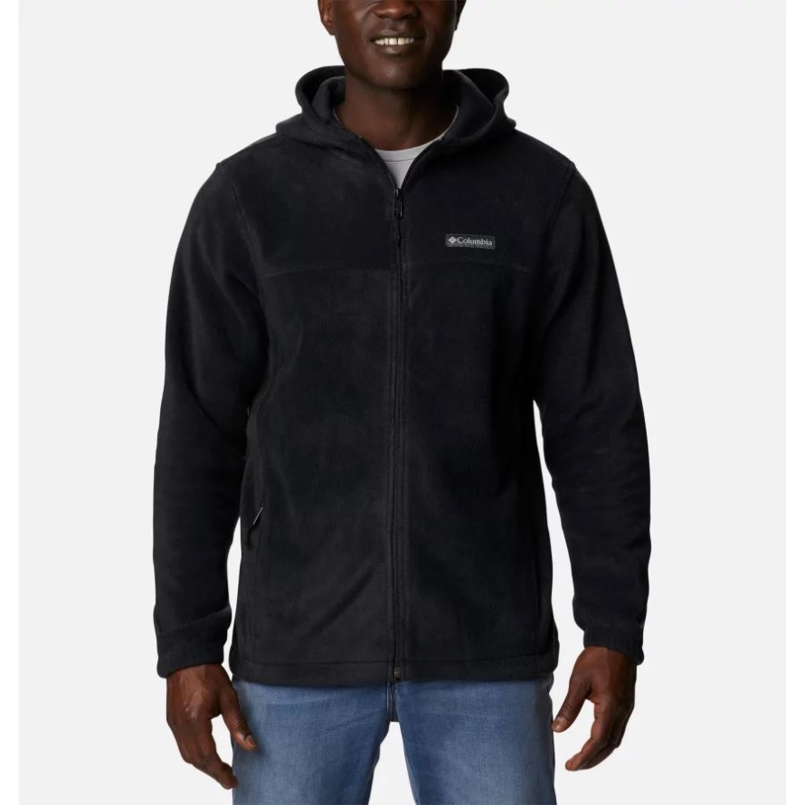 Black Columbia Men's Steens Mountain Full Zip Fleece Hoodie