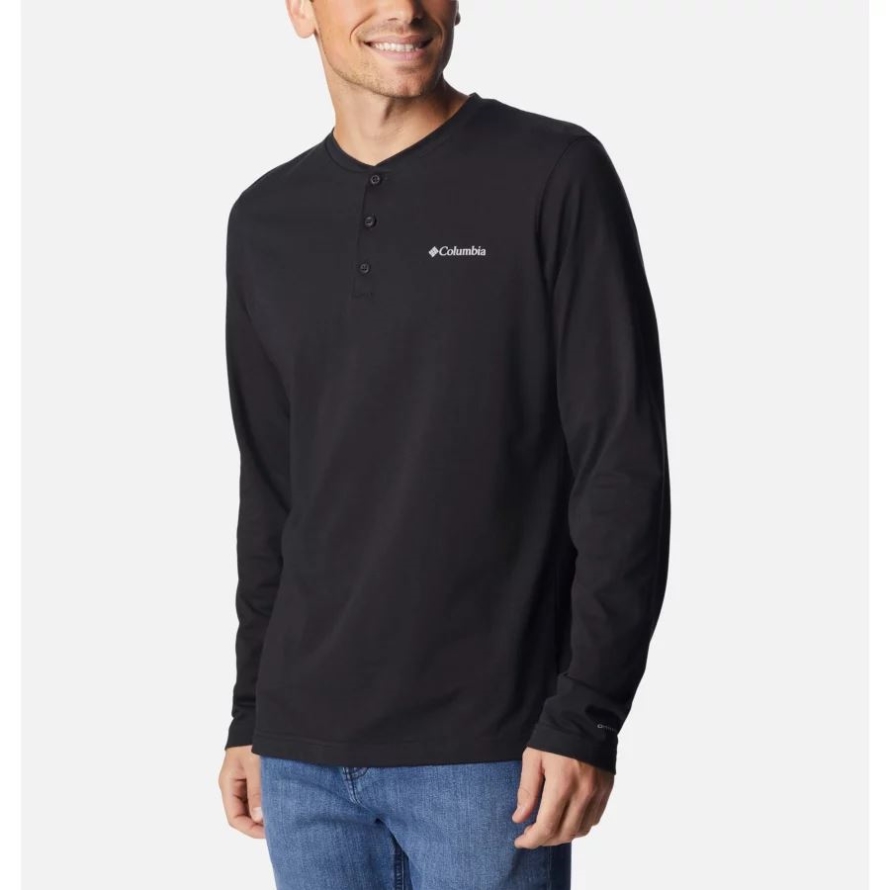 Black Columbia Men's Thistletown Hills Henley