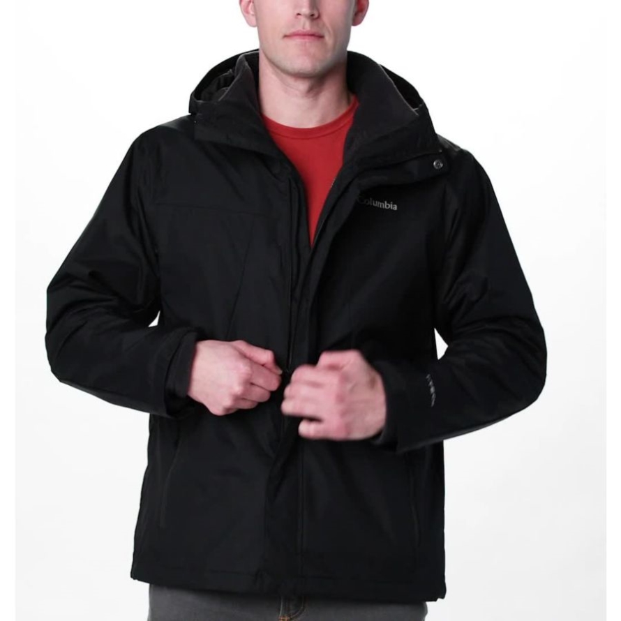 Black Columbia Men's Tunnel Falls Interchange Jacket
