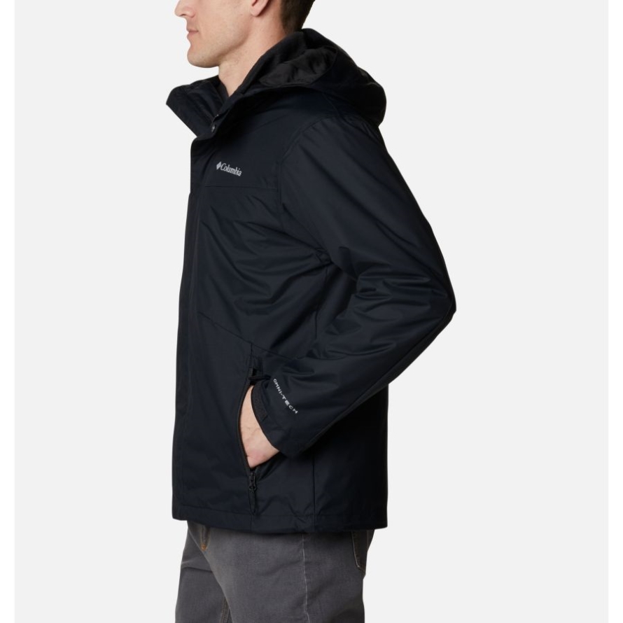 Black Columbia Men's Tunnel Falls Interchange Jacket