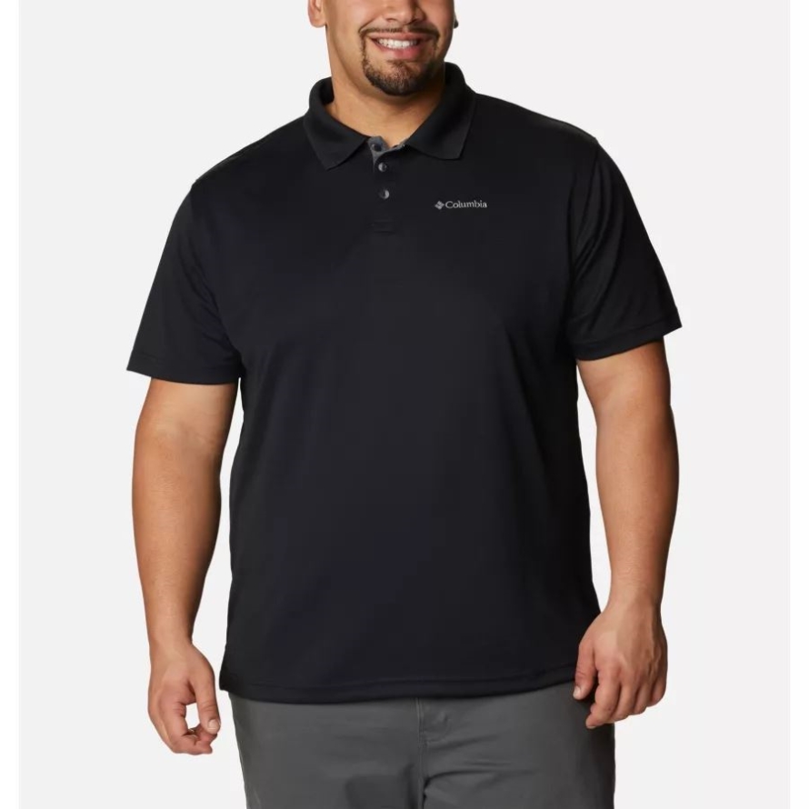 Black Columbia Men's Utilizer Polo Shirt Big