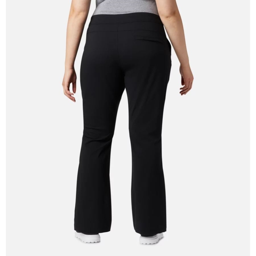 Black Columbia Women's Anytime Outdoor Boot Cut Pants Plus Size
