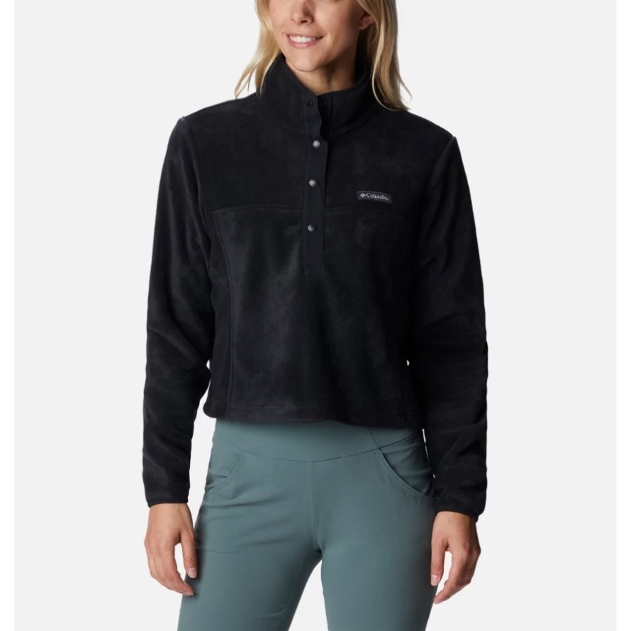 Black Columbia Women's Benton Springs Cropped Fleece