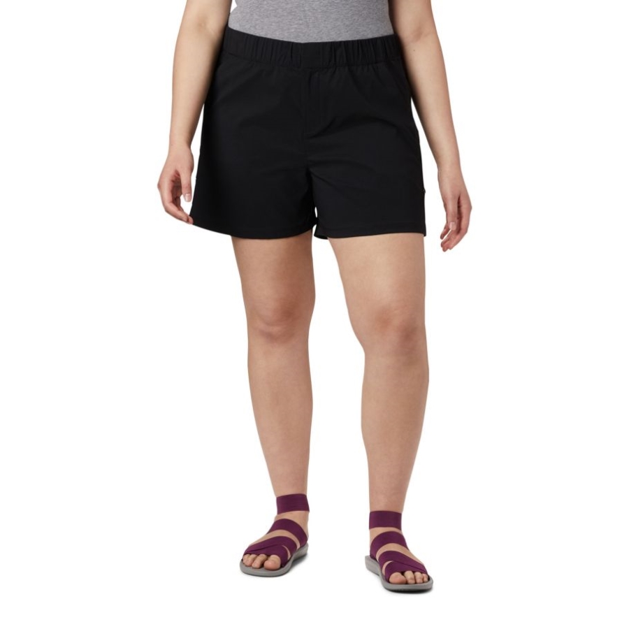 Black Columbia Women's Firwood Camp II Shorts Plus Size
