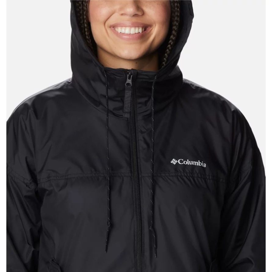 Black Columbia Women's Flash Challenger Fleece Lined Windbreaker Jacket