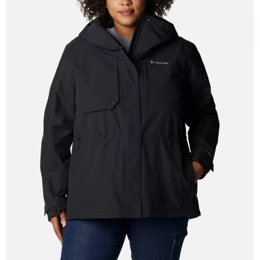 Black Columbia Women's Hadley Trail Jacket Plus Size