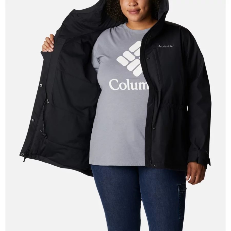 Black Columbia Women's Hadley Trail Jacket Plus Size
