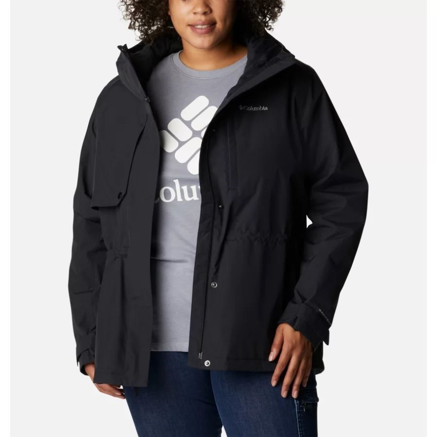 Black Columbia Women's Hadley Trail Jacket Plus Size