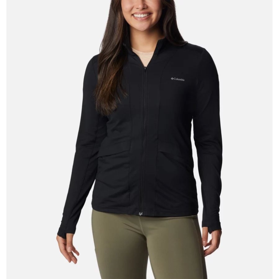 Black Columbia Women's Hike Hiking Technical Fleece Jacket