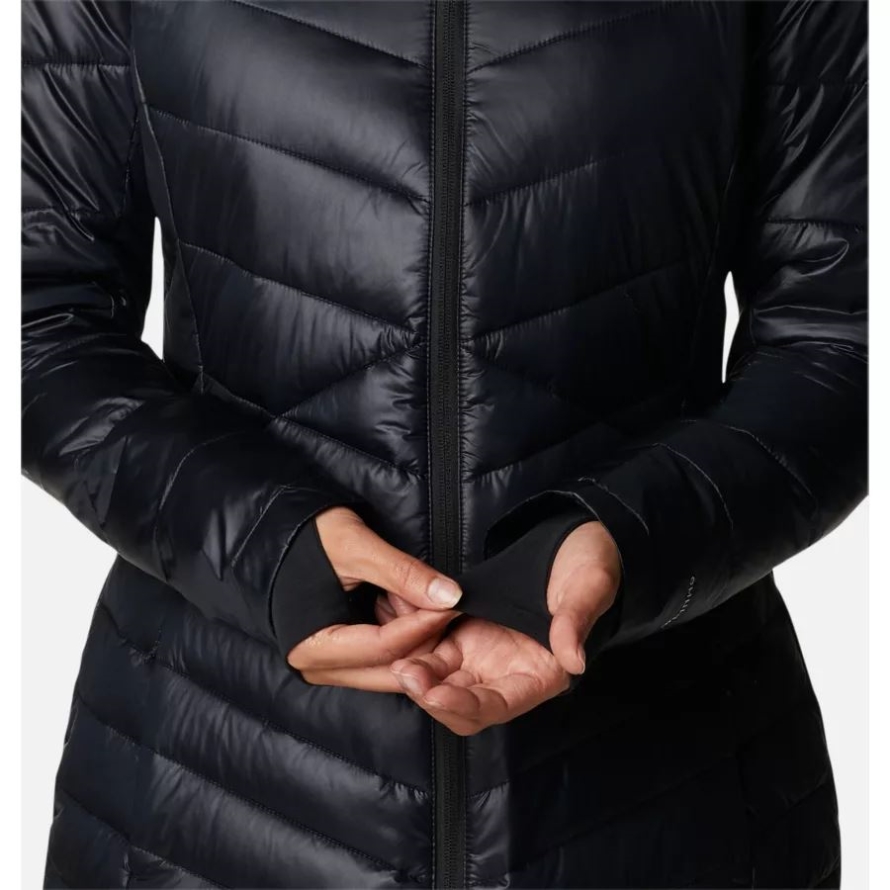 Black Columbia Women's Joy Peak Omni-Heat Infinity Mid Insulated Hooded Jacket