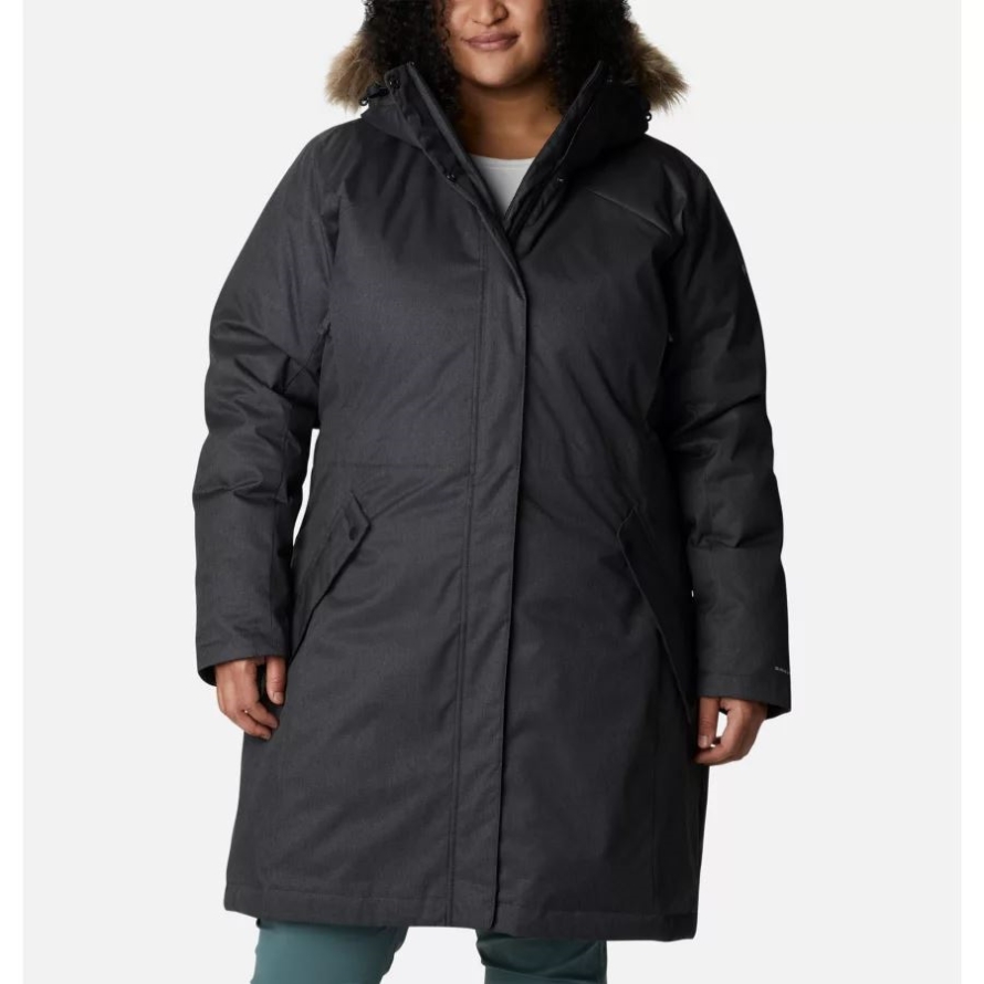Black Columbia Women's Juniper Ridge Omni-Heat Infinity Down Parka Plus Size