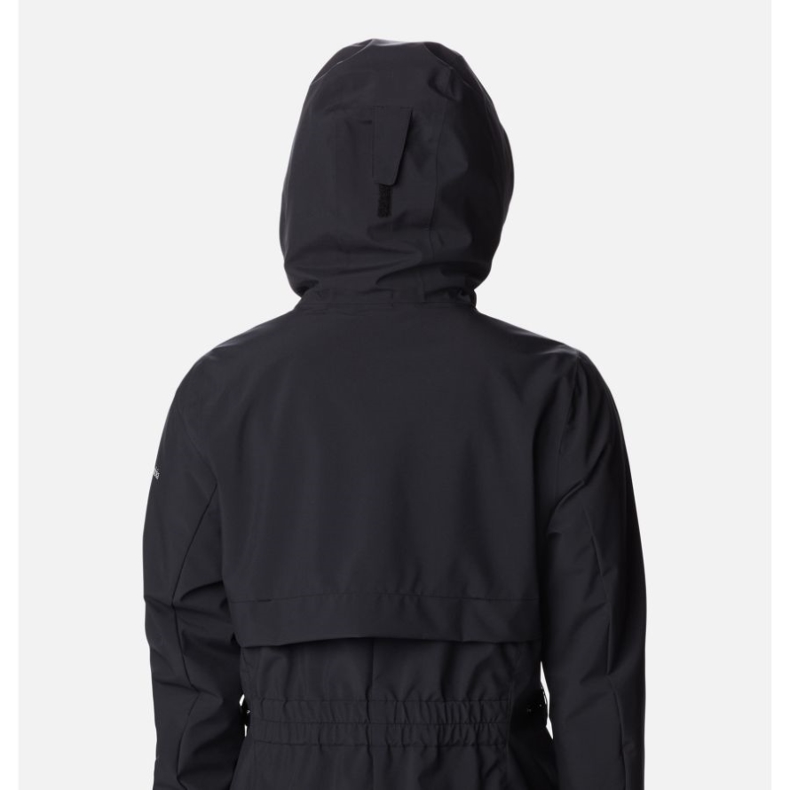 Black Columbia Women's Long Valley Trench Jacket