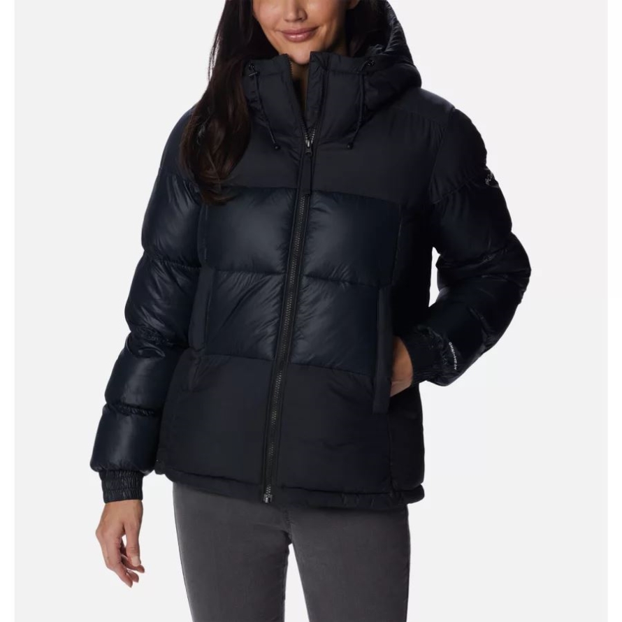 Black Columbia Women's Pike Lake II Insulated Hooded Puffer Jacket