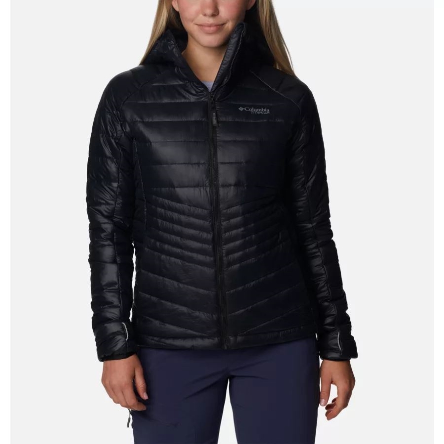 Black Columbia Women's Platinum Peak Hooded Jacket