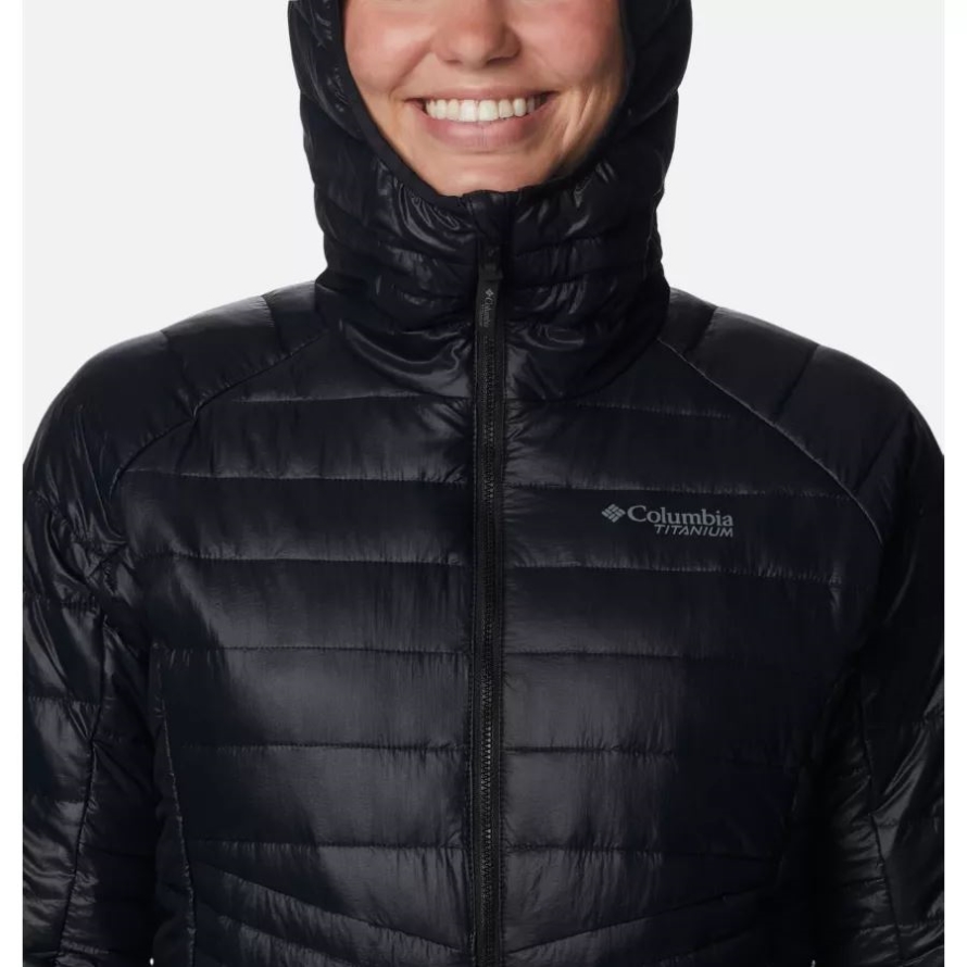 Black Columbia Women's Platinum Peak Hooded Jacket