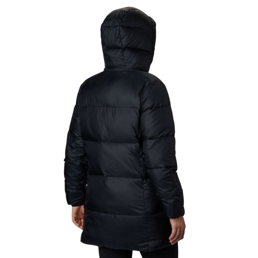 Black Columbia Women's Puffect Hooded Mid Puffer Jacket