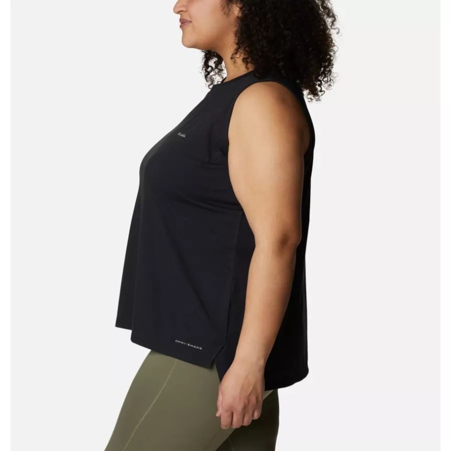Black Columbia Women's Sun Trek Tank Plus Size