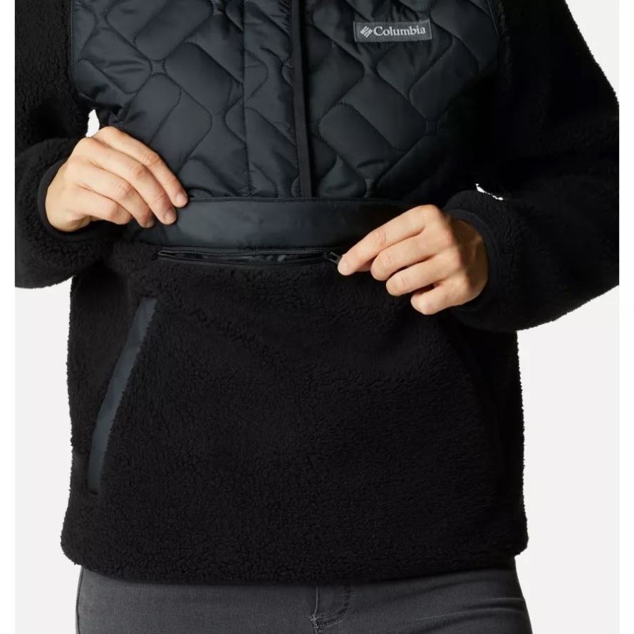 Black Columbia Women's Sweet View Hooded Fleece Pullover