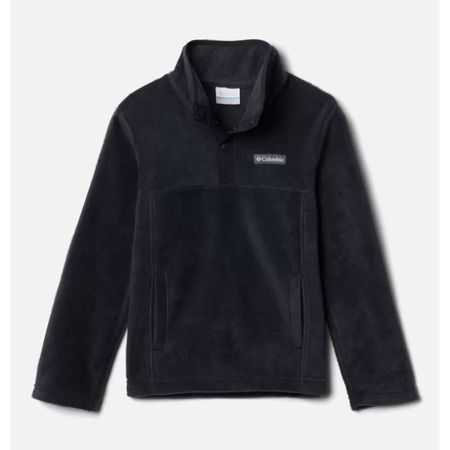 Black Columbia Youth Steens Mtn Fleece Pull-over
