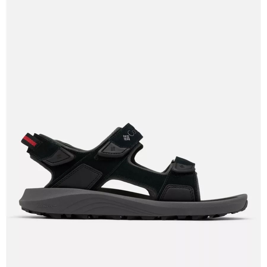 Black/Dark Grey Columbia Men's Trailstorm Hiker 3-Strap Sandal