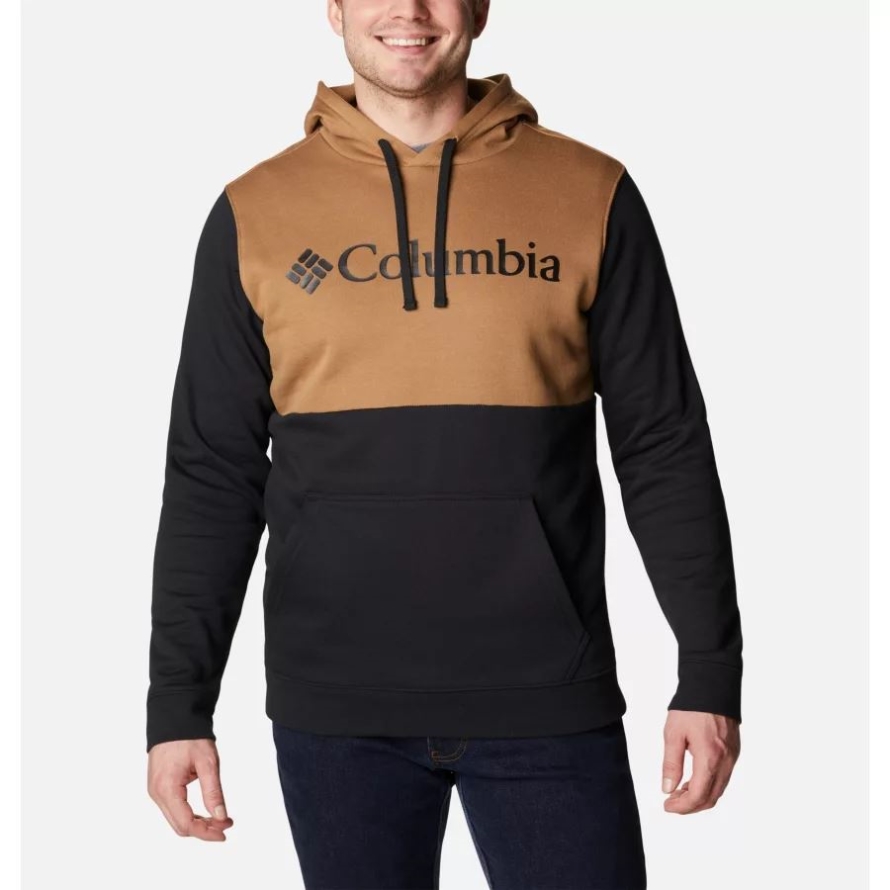 Black/Delta Columbia Men's Columbia Trek Colorblock Hoodie