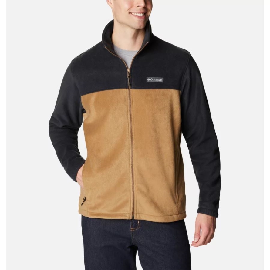 Black/Delta Men's Steens Mountain 2.0 Full Zip Fleece Jacket Big Columbia