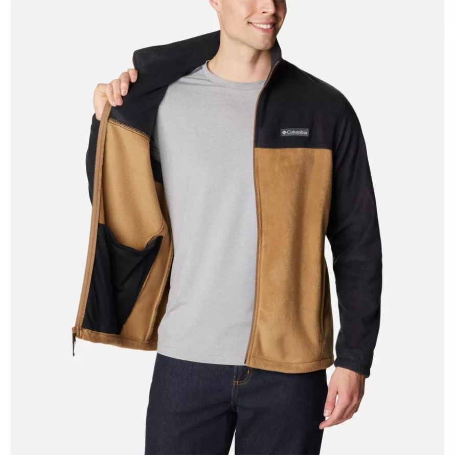 Black/Delta Men's Steens Mountain 2.0 Full Zip Fleece Jacket Big Columbia