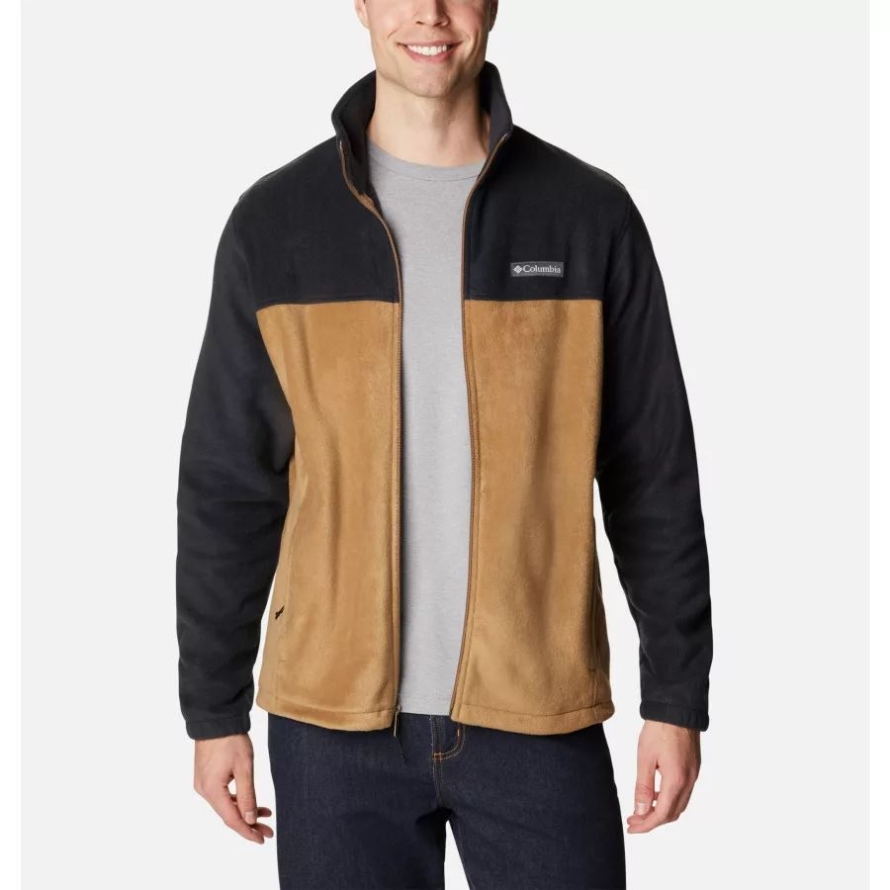 Black/Delta Men's Steens Mountain 2.0 Full Zip Fleece Jacket Big Columbia