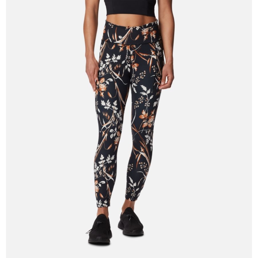 Black Fallgrass Print Women's Weekend Adventure 7/8 Legging Columbia