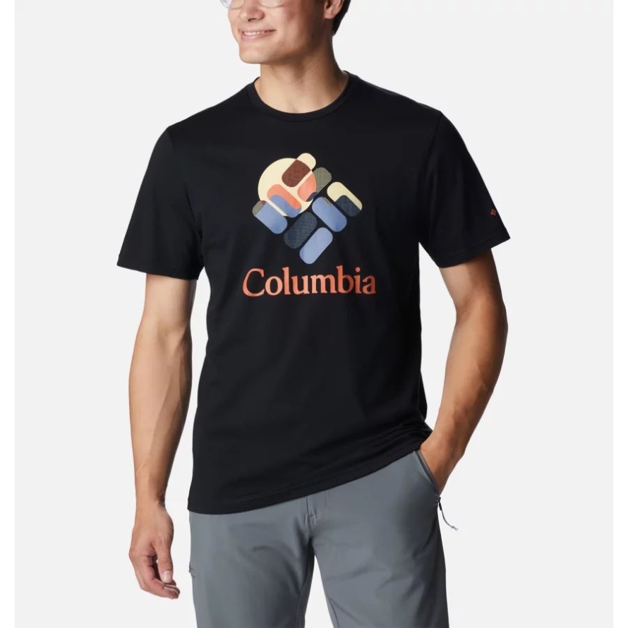 Black/Gemscape Graphic Men's Rapid Ridge Graphic T-Shirt Columbia