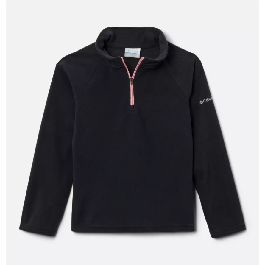 Black Girls' Glacial Fleece Half Zip Jacket Columbia