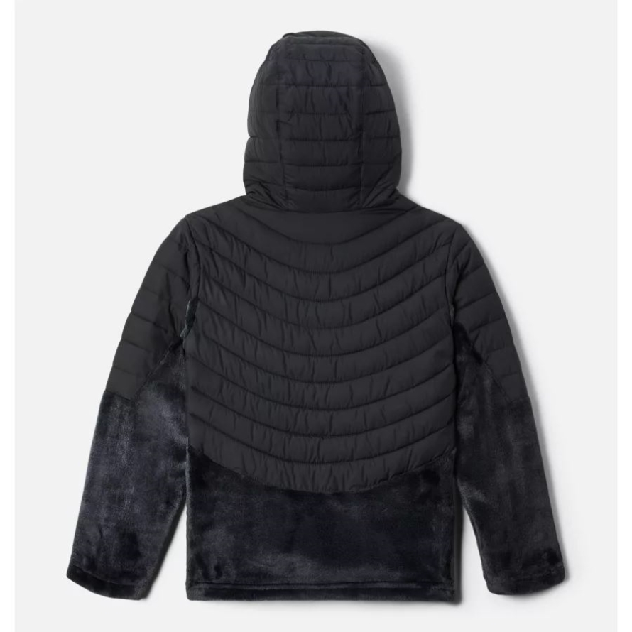 Black Girls' Powder Lite Novelty Hooded Jacket Columbia