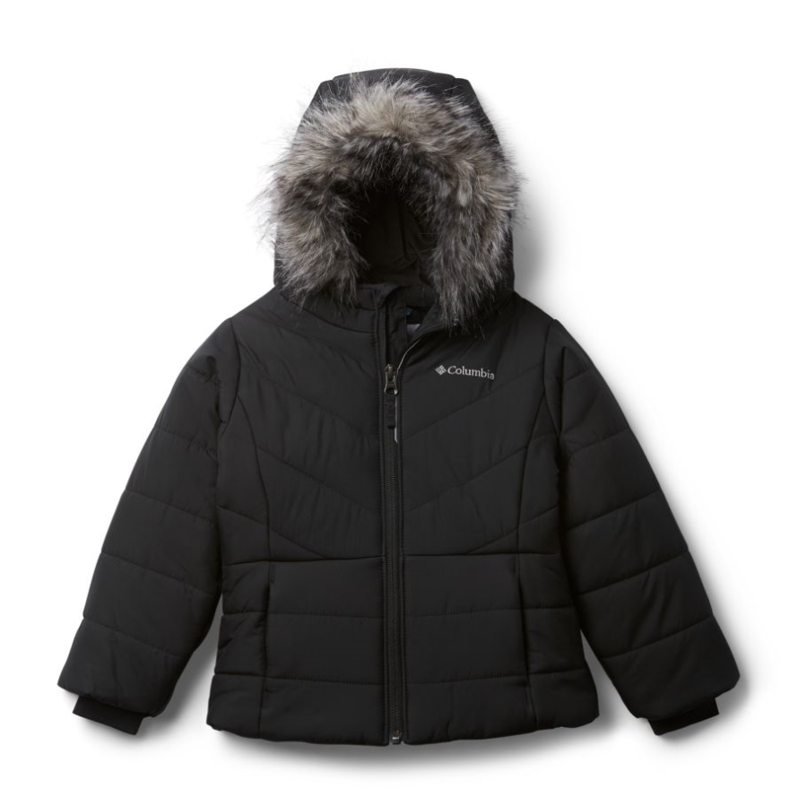 Black Girls' Toddler Katelyn Crest Jacket Columbia