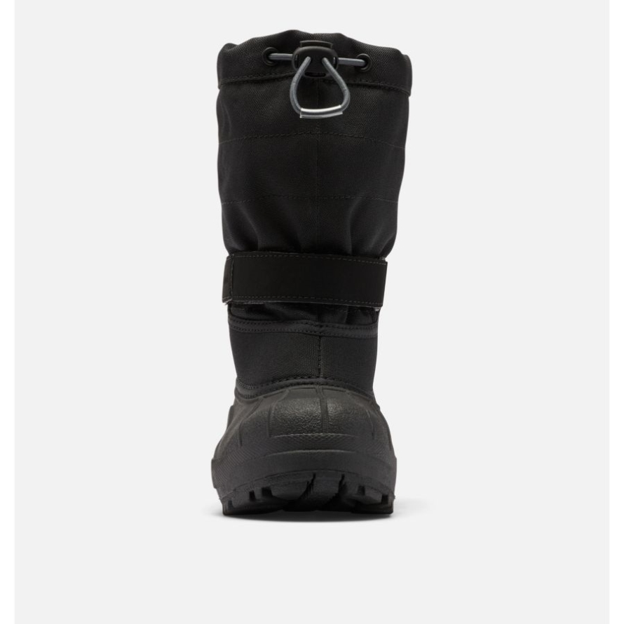 Black/Graphite Big Kids' Powderbug Plus II Snow Boot Columbia