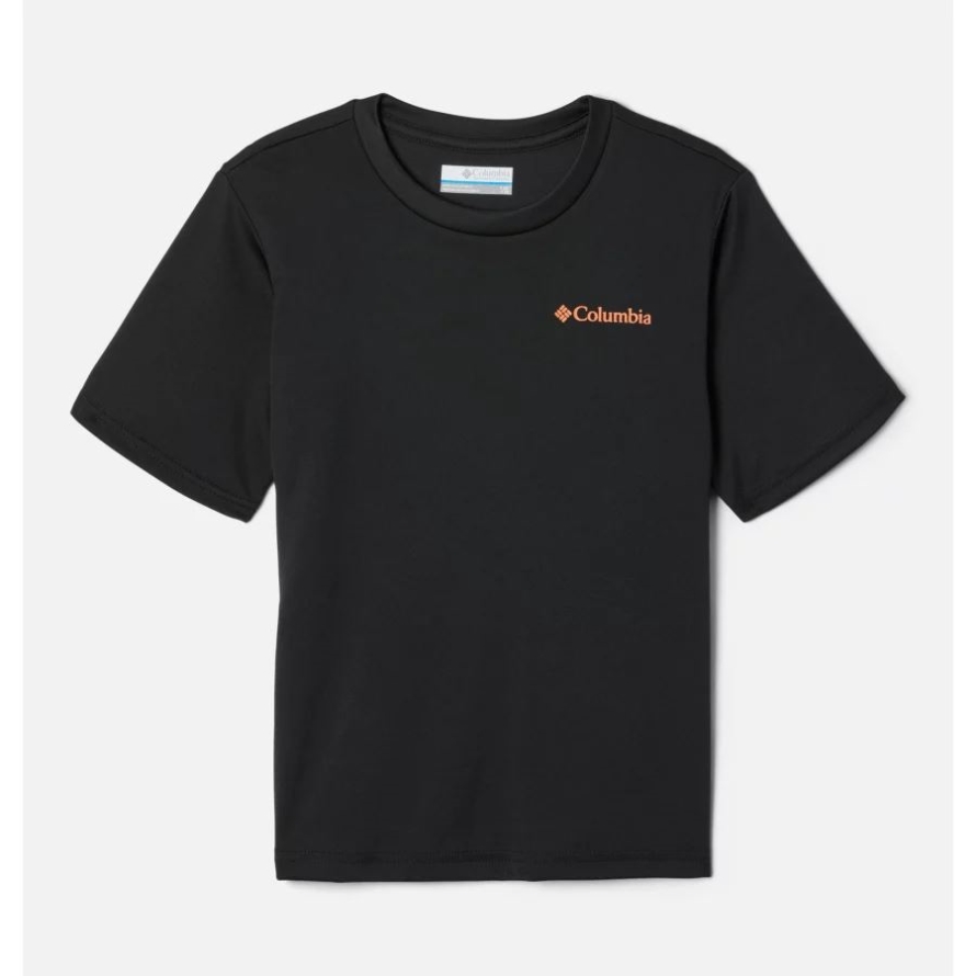 Black/Happy Crags Graphic Columbia Boys' Grizzly Ridge Back Graphic T-Shirt