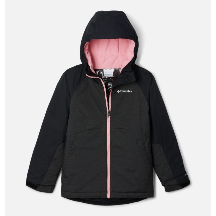 Black Heather/Black Girls' Alpine Action II Jacket Columbia