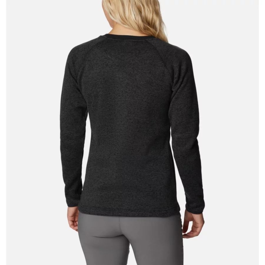 Black Heather Columbia Women's Sweater Weather Fleece Crew Shirt