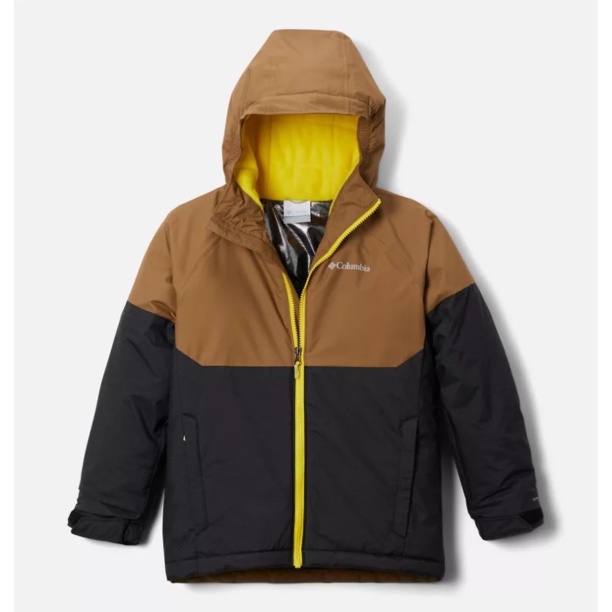Black Heather/Delta Boys' Alpine ActionII Waterproof Ski Jacket Columbia