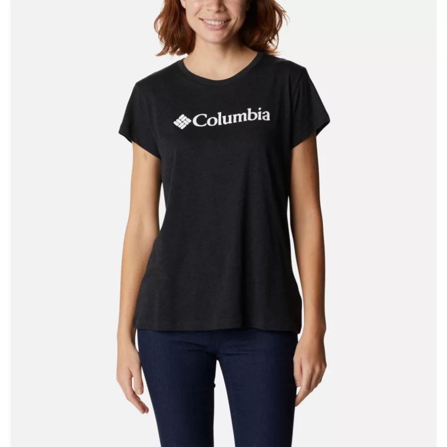 Black Heather/Gem Columbia Columbia Women's Trek Casual Graphic T-Shirt