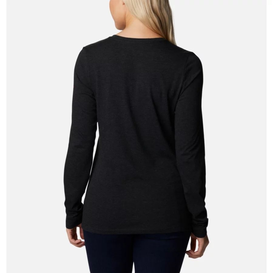 Black Heather/Range Roam Print Columbia Women's Hidden Haven Long Sleeve T-Shirt