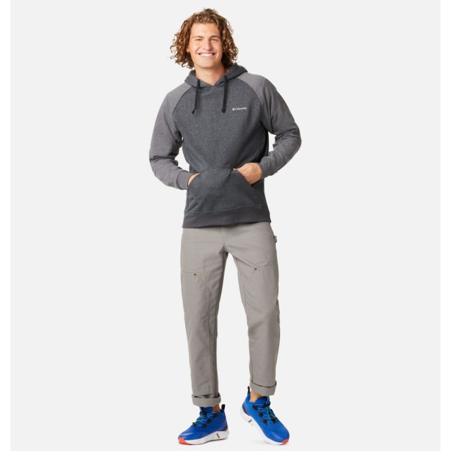 Black Heather/Shark Heather Columbia Men's Hart Mountain II Hoodie