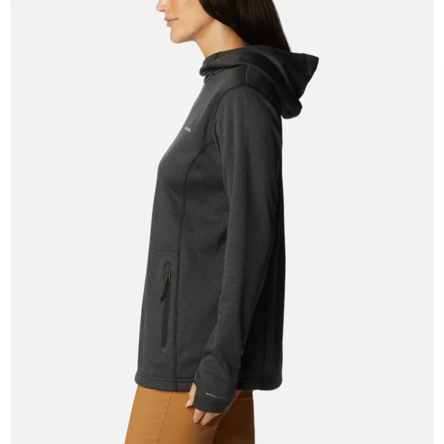 Black Heather Women's Park View Hooded Fleece Pullover Columbia