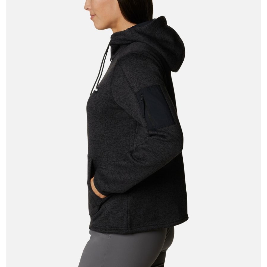 Black Heather Women's Sweater Weather Hooded Pullover Columbia