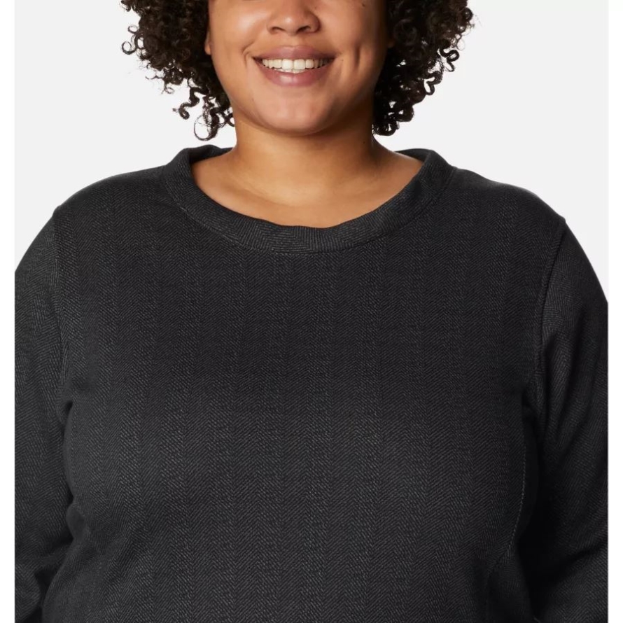 Black Herringbone Columbia Women's Columbia Lodge Dress Plus Size